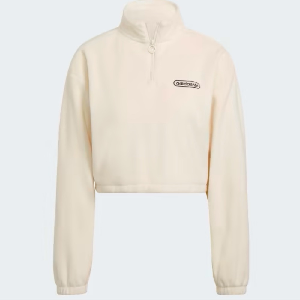 Adidas - Cropped Fleece Sweatshirt - Size US XL